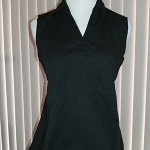 Black Sleeveless Maternity Top